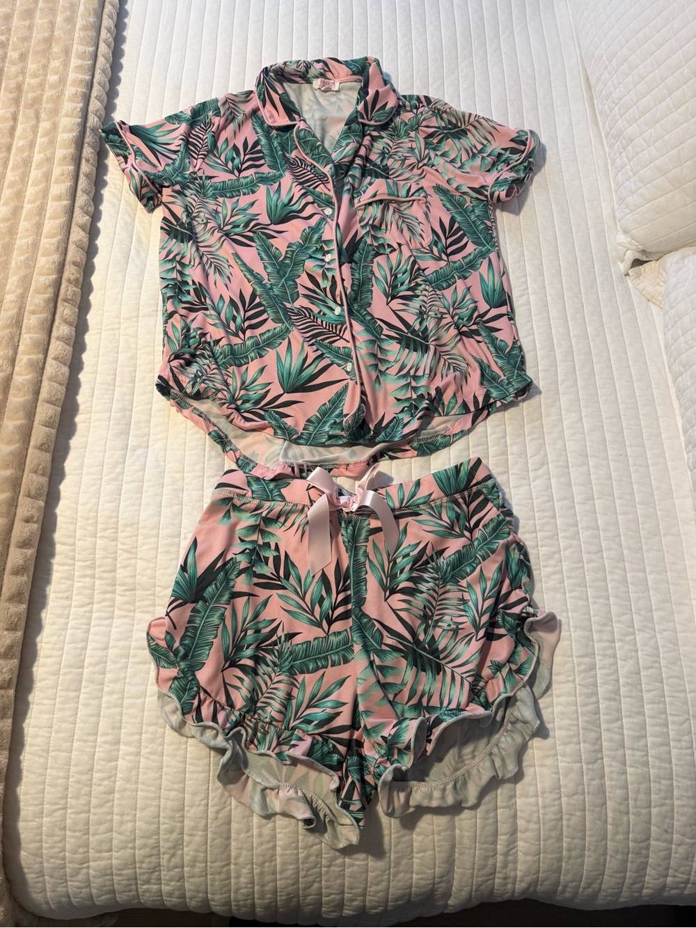 Jondann Jammies Palm Left Print Pajama Set